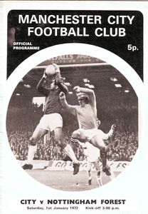Manchester City v Nottingham Forest 1971/72