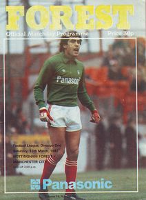 Nottingham Forest v Manchester City 1981/82
