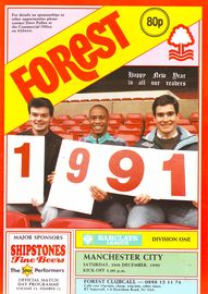 Nottingham Forest v Manchester City 1990/91
