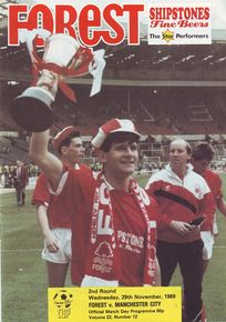 Nottingham Forest v Manchester City Zenith Data Systems Cup 1989/90