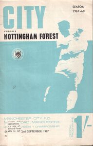 Manchester City v Nottingham Forest 1967/68