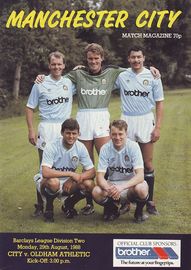 Manchester City v Oldham Athletic 1988/89