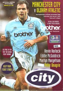 Manchester City v Oldham Athletic 1996/97