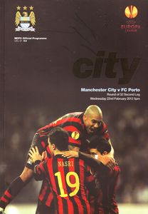 Manchester City v Porto Europa League Round of 32 2nd Leg 2011/12