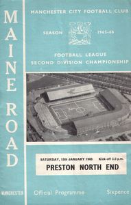 Manchester City v Preston 1965/66
