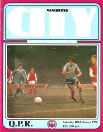 Manchester City v Queens Park Rangers 1977/78