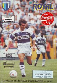 Reading v Manchester City Coca Cola Cup 2nd Round 2nd Leg 1993/94