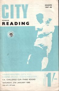 Manchester City v Reading FA Cup 3rd Round 1967/68