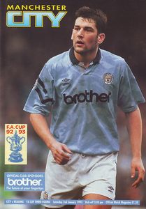 Manchester City v Reading FA Cup 3rd round 1992/93