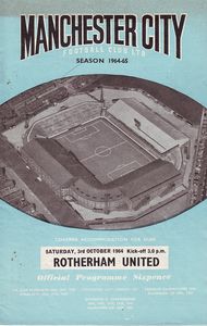 Manchester City v Rotherham United 1964/65