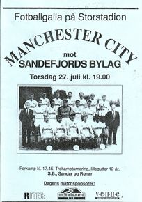 Sandefjords v Manchester City 1989/90