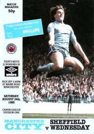 Manchester City v Sheffield Wednesday 1985/86
