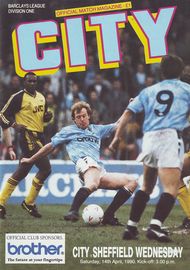 Manchester City v Sheffield Wednesday 1989/90