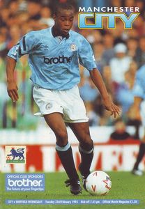 Manchester City v Sheffield Wednesday 1992/93