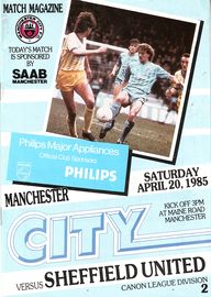 Manchester City v Sheffield United 1984/85