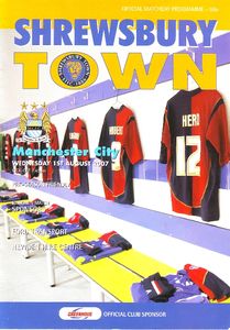Shrewsbury v Manchester City 2007 to 08