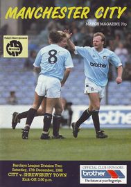 Manchester City v Shrewsbury Town 1988/89