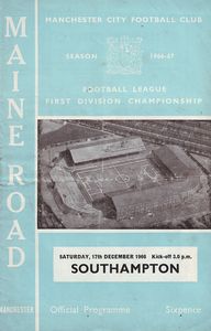 Manchester City v Southampton 1966/67