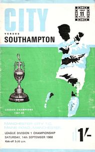 Manchester City v Southampton 1968/69
