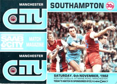 Manchester City v Southampton 1982/83