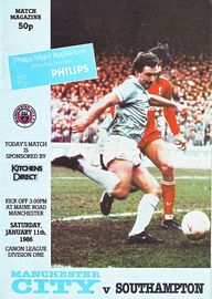Manchester City v Southampton 1985/86