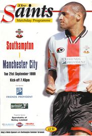 Southampton v Manchester City Worthington Cup 2nd Round 2nd Leg 1999/2000