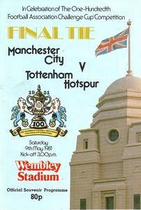 Manchester City v Tottenham Hotspur FA Cup Final 1980/81