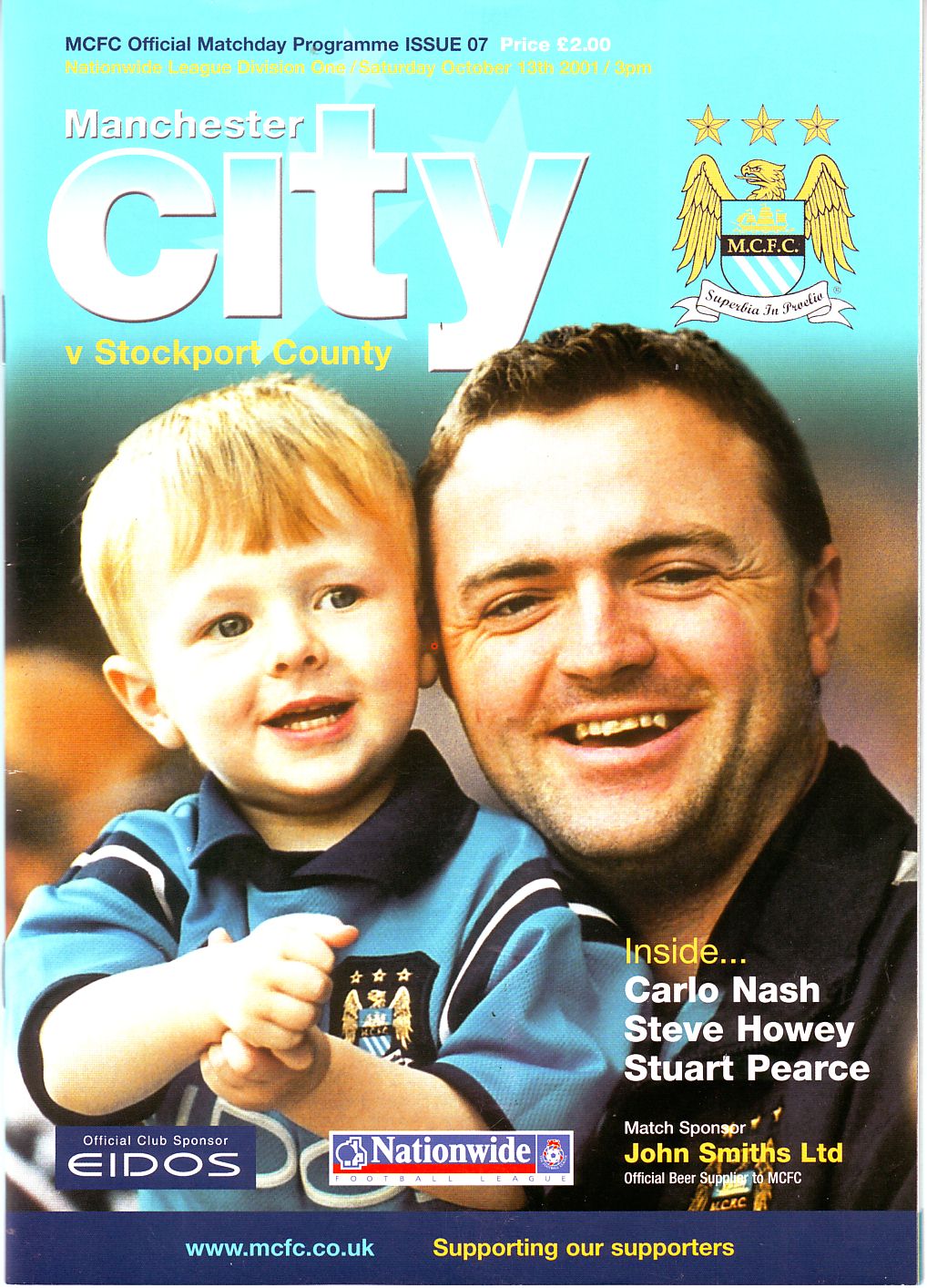 Manchester City v Stockport County 2001/02