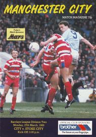 Manchester City v Stoke City 1988/89