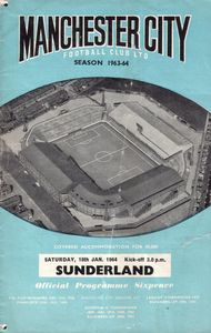 Manchester City v Sunderland 1963/64