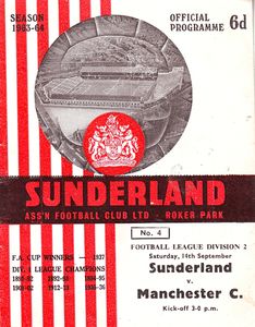 Sunderland v Manchester City 1963/64