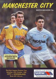 Manchester City v Sunderland 1988/89