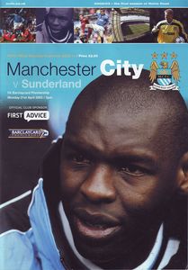 Manchester City v Sunderland 2002/03