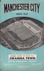 Manchester City v Swansea Town 1963/64