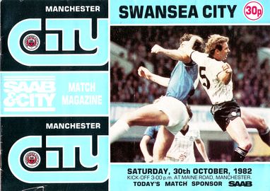 Manchester City v Swansea City 1982/83