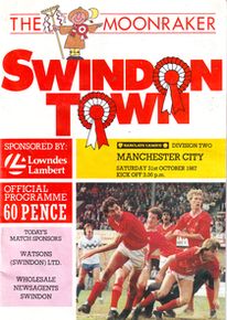 Swindon Town v Manchester City 1987/88