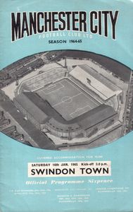 Manchester City v Swindon 1964/65