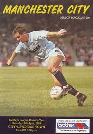 Manchester City v Swindon Town 1988/89