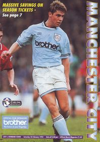 Manchester City v Swindon Town 1993/94