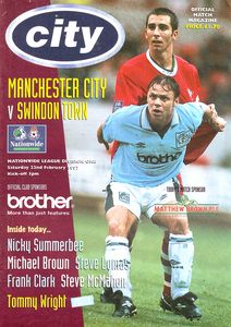 Manchester City v Swindon 1996/97