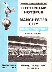 Tottenham Hotspur v Manchester City 1969/70