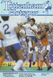 Tottenham Hotspur v Manchester City 1982/83