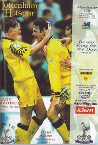 Tottenham Hotspur v Manchester City 1992/93