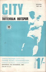 Manchester City v Tottenham 1967/68