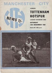 Manchester City v Tottenham 1969/70