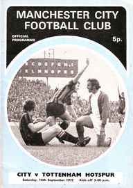 Manchester City v Tottenham Hotspur 1972/73
