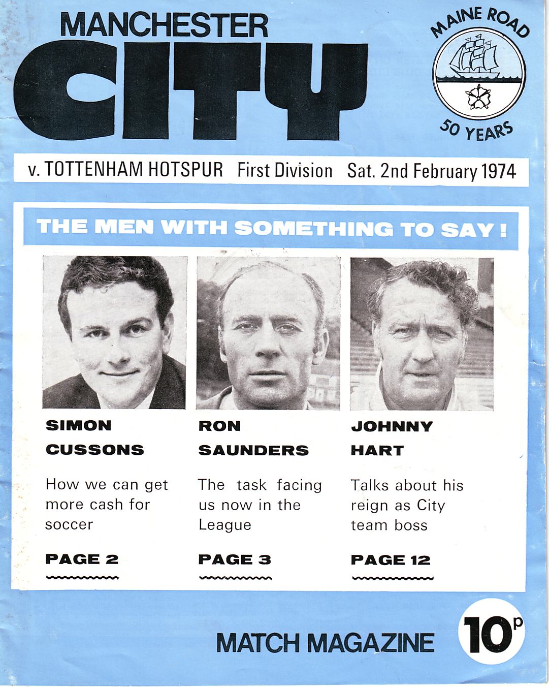 Manchester City v Tottenham Hotspur 1973/74