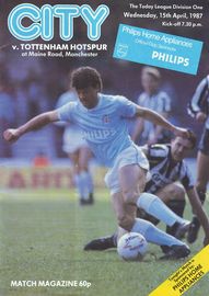Manchester City v Tottenham Hotspur 1986/87