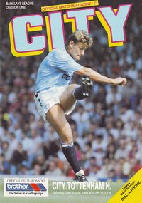 Manchester City v Tottenham Hotspur 1989/90