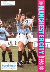 Manchester City v Tottenham Hotspur 1990/91